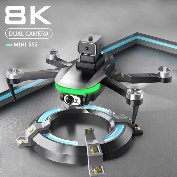 S5S Mini Drone 5km 8K HD Camera Professional Type Obstacle Avoidance Aerial Photography Light Flow Folding Quadcopter New - Image 2