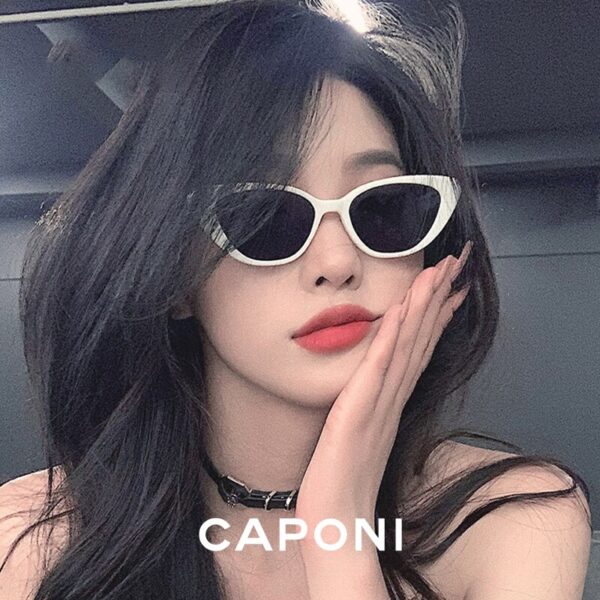 CAPONI Cat Eye Trend Women Sunglasses Polarized Anti-reflective Anti-glare Sun Glasses Female Fashionable Eyewear UV400 CP2227 - Image 4