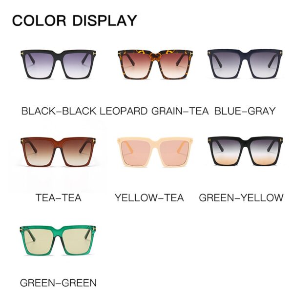 MUSELIFE Fashion Square Sunglasses Designer Luxury Women's Cat Eye Sunglasses Classic Retro Glasses UV400 - Image 6