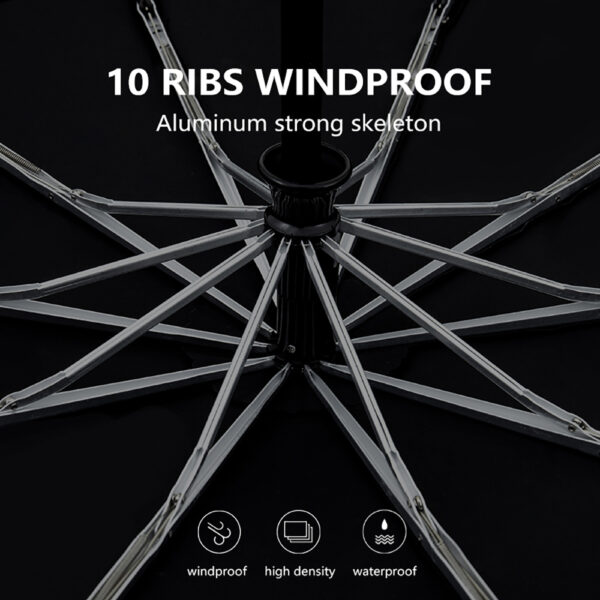 Parachase Automatic Umbrella Rain Women Men 115cm Double Layer Windproof Umbrella Wood Handle 10 Ribs Golf Umbrellas Paraguas - Image 5