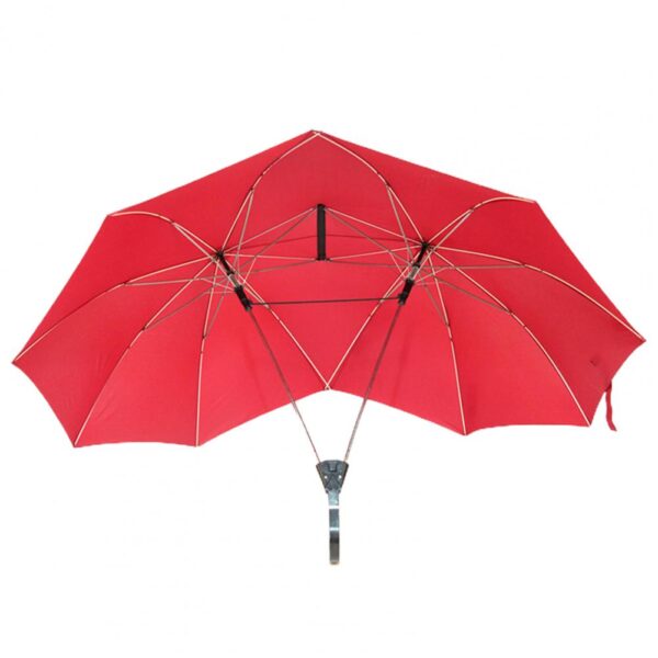Umbrella Double Top Straight Pole Couple Umbrella Wedding Party Umbrella Large Area Coverage Windproof Sun Protection Umbrellas - Image 4
