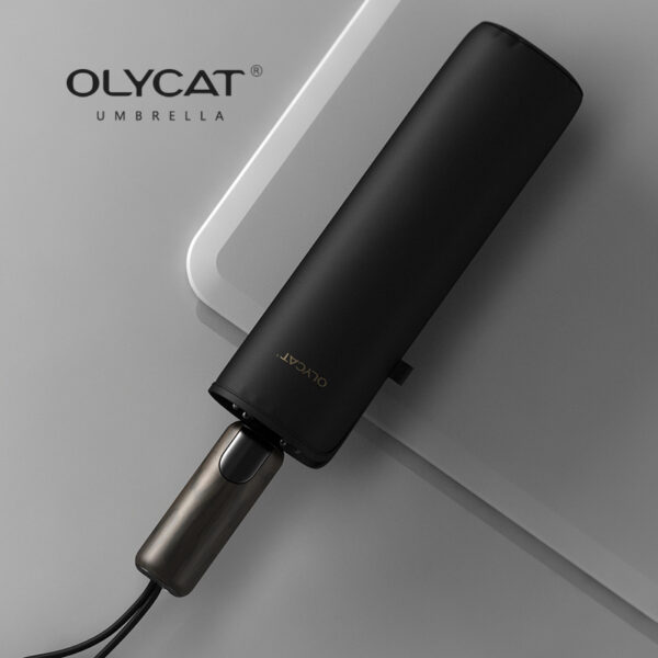OLYCAT 10k Men 3 Folding Fully Automatic High Density PG Cloth Rainproof Retro Business High-end Clear Outdoor Umbrella - Image 2
