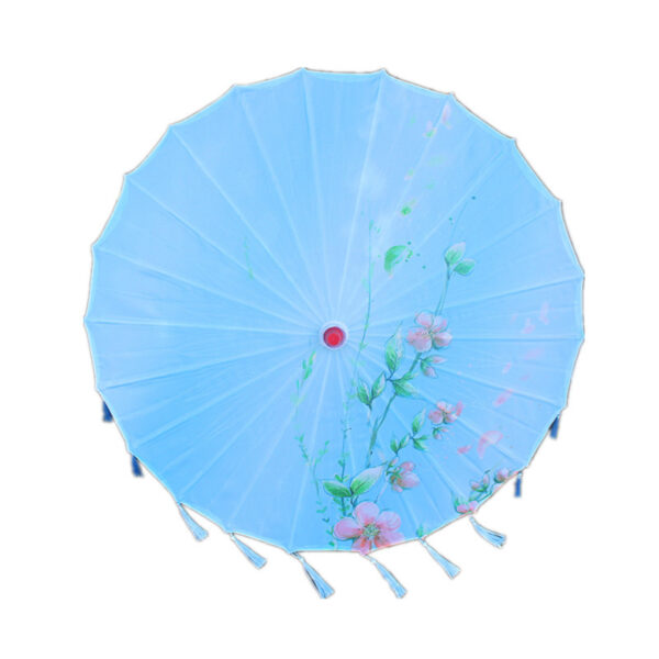 Rain-proof Tassels Dance Umbrella fan Ancient Hanfu Woman Cos Prop Umbrella Photography Oiled Paper Umbrella parasol umbrellas - Image 6