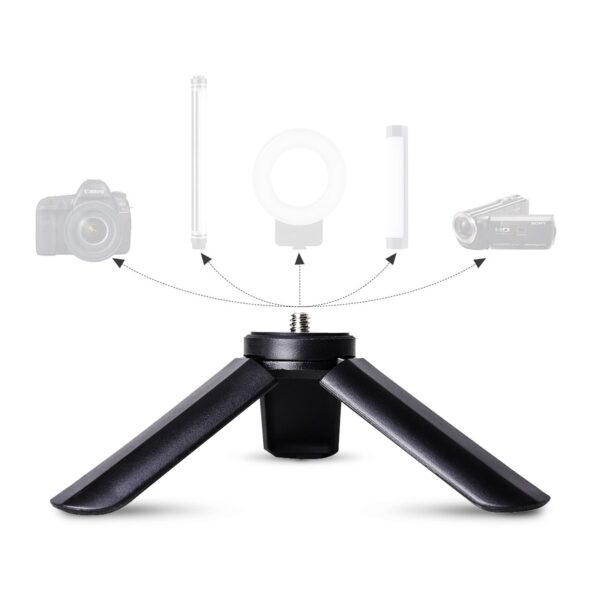 Portable Mini Table Tripod Stand Desk Tripod with 1/4'' Screw Suitable for Camera Video Light Panel Ring Light LUXCEO P200 Q508A - Image 2