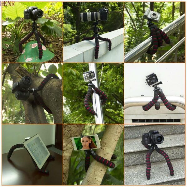 Camera Accessories Sponge Iphone Tripod for Canon Nikon Sony Gopro Hero 8 7 6 Mobile High Quality Octopus Flexible Tripod Stand - Image 3