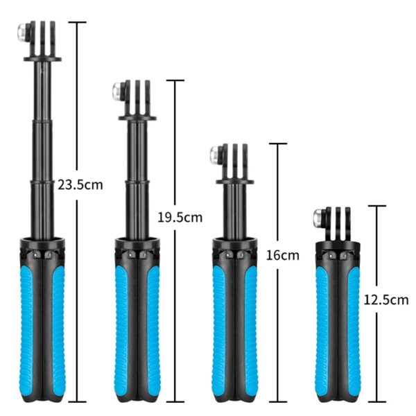 TELESIN Mini Hand Selfie Stick Tripod For GoPro Hero 11 10 9 8 For DJI Osmo Action 2 3 SJCAM Insta360 X X2 X3 Camera Accessories - Image 5