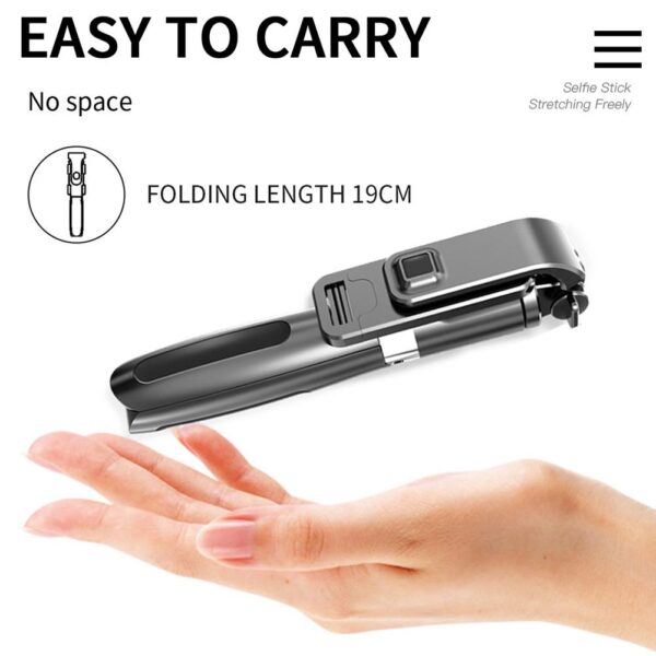 Portable Tripod Selfie Stick for Mobile Phone Photo Taking Live Broadcast Chargable Bluetooth-compatible Folding Tripod Stand - Image 3