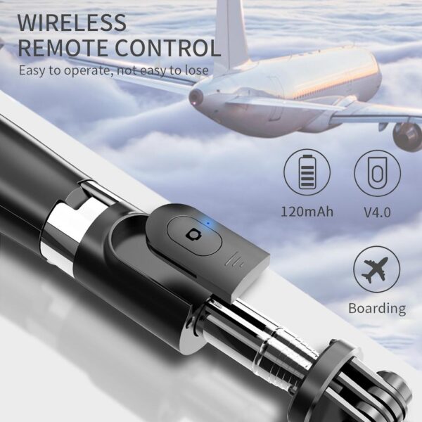 Portable Tripod Selfie Stick for Mobile Phone Photo Taking Live Broadcast Chargable Bluetooth-compatible Folding Tripod Stand - Image 5