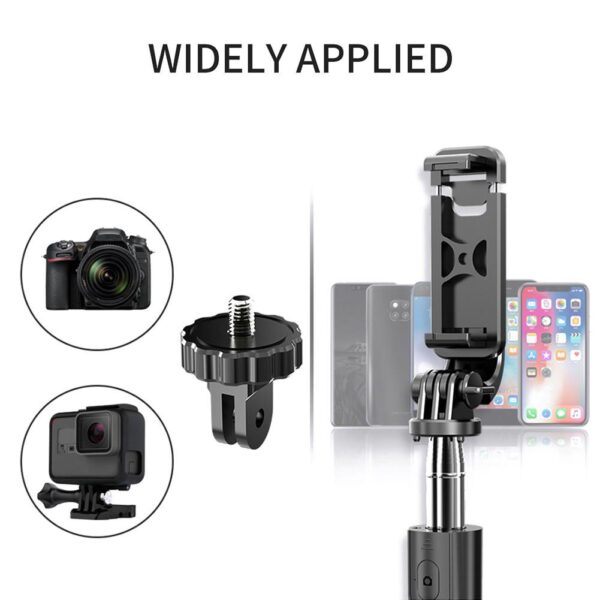 Portable Tripod Selfie Stick for Mobile Phone Photo Taking Live Broadcast Chargable Bluetooth-compatible Folding Tripod Stand - Image 2