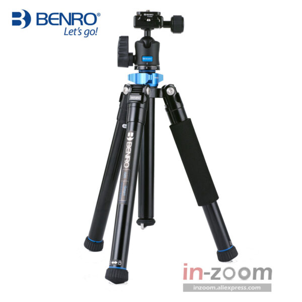 Benro IS05 Aluminum Alloy Tripod Kit Center Column Can be Selfie Stick Monopod for Smartphones Mirrorless Cameras Oversea Stock - Image 2