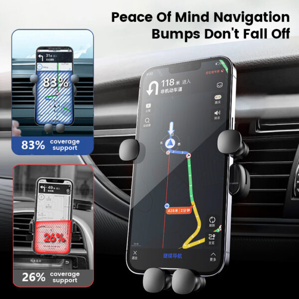 Olaf Gravity Car Phone Holder Air Vent Clip Mount Mobile Cell Phone Stand In Car GPS Support For iPhone 13 12 Pro Xiaomi Samsung - Image 5