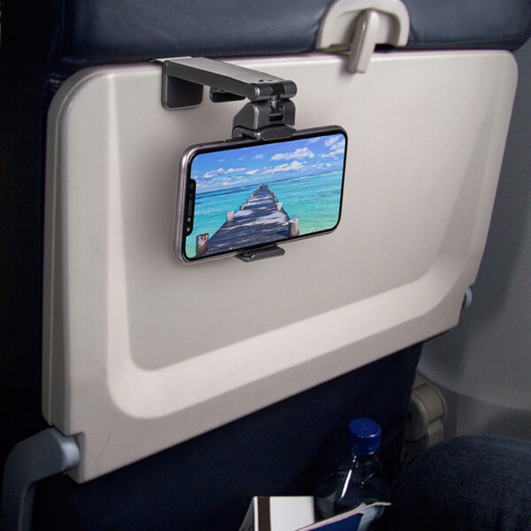 Airplane Mobile Phone Holder Portable Travel Stand Desk Foldable Adjustable Rotatable Selfie Holding Train Seat Stand Accesories - Image 4