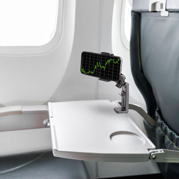 Airplane Mobile Phone Holder Portable Travel Stand Desk Foldable Adjustable Rotatable Selfie Holding Train Seat Stand Accesories - Image 3