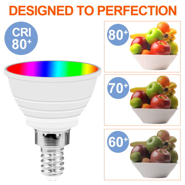 220V RGB Ampoule E27 Bulb LED GU10 Lamp MR16 Light E14 Spotlight 15W Bombilla Colorful Light Round Bulb With IR Remote Control - Image 4