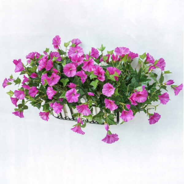 Home Artificial Morning Glory Vine Petunia Wedding Decor Silk cloth Simulation Vibrantly 7 branches Decoration - Image 3