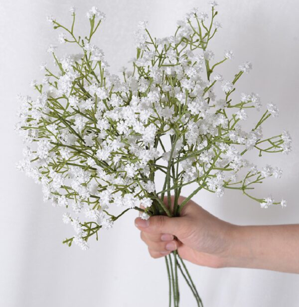 52cm White Gypsophila Artificial Flowers Wedding DIY Bouquet Decoration Arrangement Plastic Babies Breath Fake Flower Home Decor - Image 3