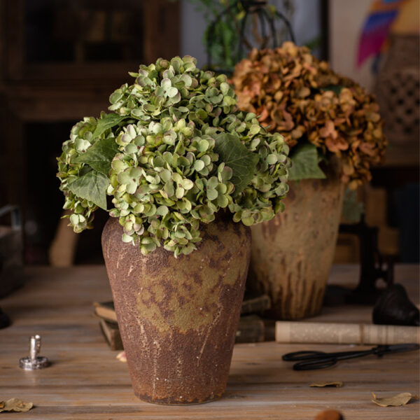 Artificial Hydrangea Silk Flower Single Plastic Artificial Flower Shop Decoration Flower Arrangement Wedding Artificial Flower - Image 3