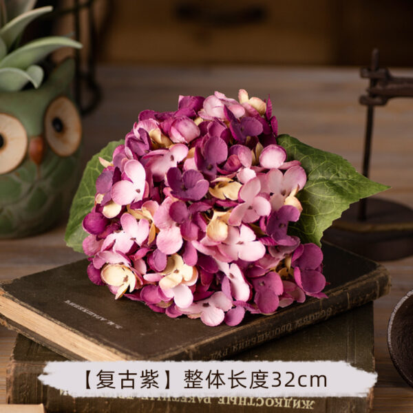 Artificial Hydrangea Silk Flower Single Plastic Artificial Flower Shop Decoration Flower Arrangement Wedding Artificial Flower - Image 4