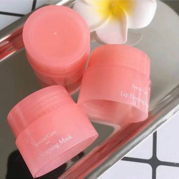 3g South Korea lip care sleep mask night sleep maintenance Moisturizing Lip Gloss Pink Lip bleach cream Nourishing Lip Care - Image 3