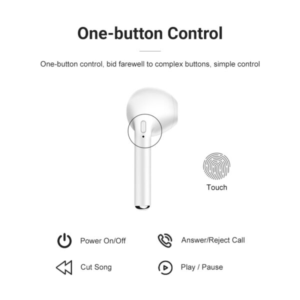 Mini Tws Headset Wireless Earphones Bluetooth 5.0 With Mic Charging Pod For All Smart Phone Mini Earbud Sports Headphones I12 - Image 5