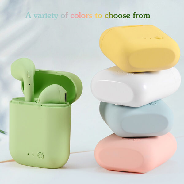 Mini Tws Headset Wireless Earphones Bluetooth 5.0 With Mic Charging Pod For All Smart Phone Mini Earbud Sports Headphones I12 - Image 6