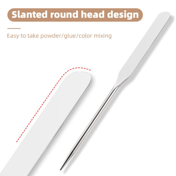 Stainless Steel Makeup Spatula Mixing Stick Foundation Eye Shadow Cream Pigments Mixing Tool Cosmetic MakeUp Toning Sticks - Image 4