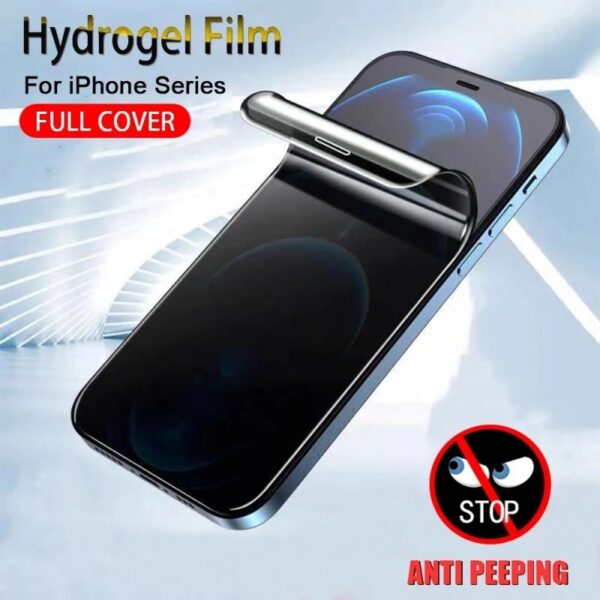 Anti Spy Hydrogel Film For iPhone 13 12 11 14 Pro Max 6 8 7 Plus Privacy Screen Protectors For iPhone 11 14 Pro XS MAX X XR Film - Image 2