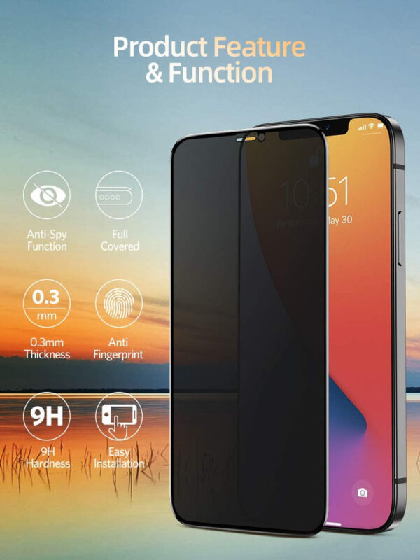 Magtim Privacy Screen Protectors For iPhone 13 Mini 11 12 14Pro MAX XS XR Tempered Glass For iPhone 7 8Plus SE2020 Anti-spy Film - Image 3