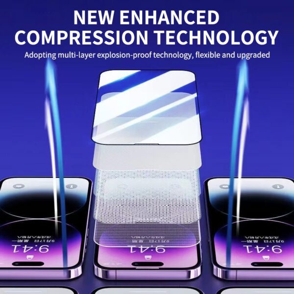 Dust Free Bubble Free Installation Screen Protector For iPhone 14 13 12 11 Pro Max Tempered Glass on iPhone XS MAX X XR 14 Plus - Image 5