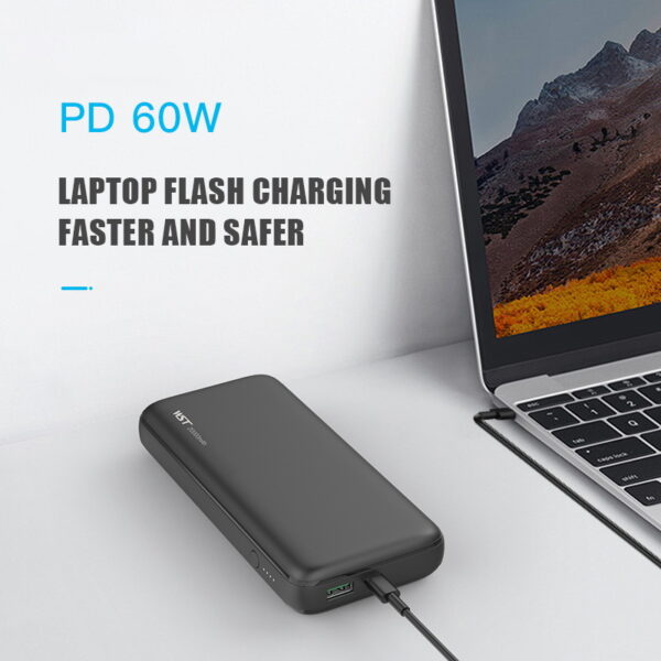 New 20000mAh PD 60W Fast Charging Power Bank Type C Two Way Quick Charge Portable Powerbank for Laptop Mobile Phone - Image 2