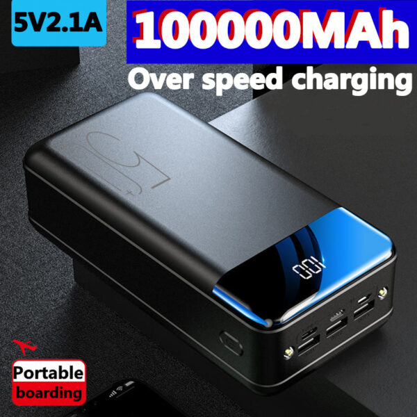 Latest super  genuine fast charging 100000mah /98000mah power bank large capacity mobile power universal 5v2.1a fast charging - Image 2