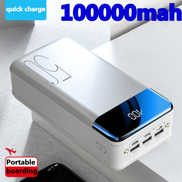 New Genuine Fast Charging 100000mh/98000mah Power Bank Large Capacity Mobile Power Universal 5v2.1a Fast Charging Free of Freigh - Image 4