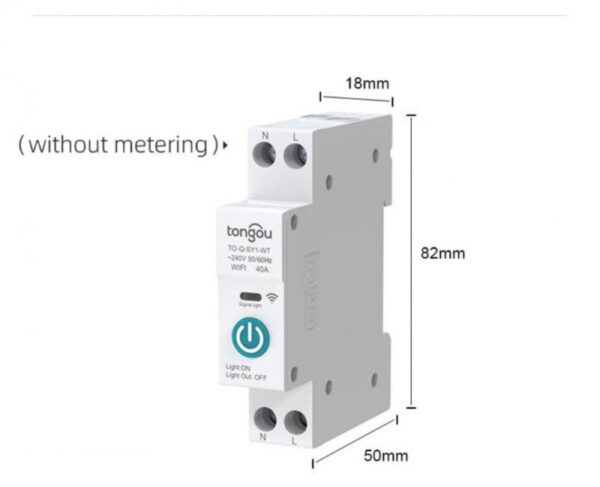 Tuya ZigBee Smart Switch Circuit Breaker With Metering 1P 63A DIN Rail For Home Smart Home Smart Life/Tuya Smart App Control - Image 6