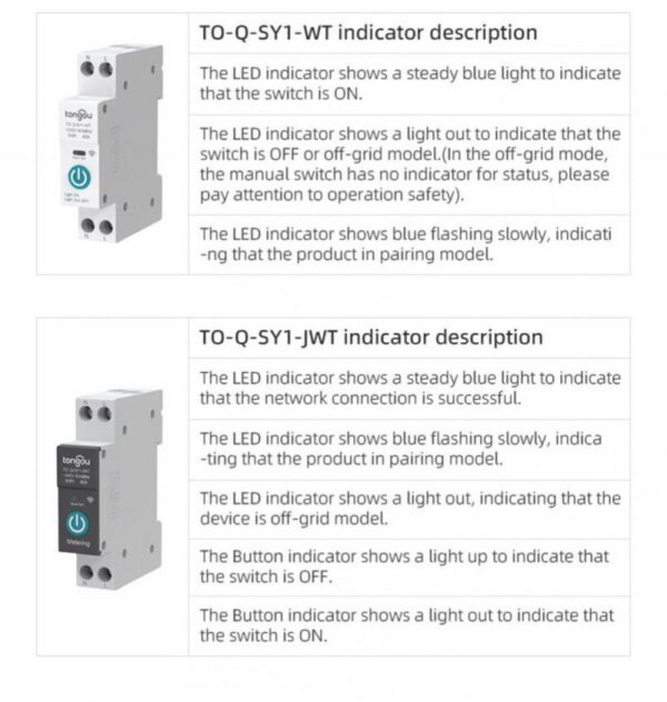 Tuya ZigBee Smart Switch Circuit Breaker With Metering 1P 63A DIN Rail For Home Smart Home Smart Life/Tuya Smart App Control - Image 4