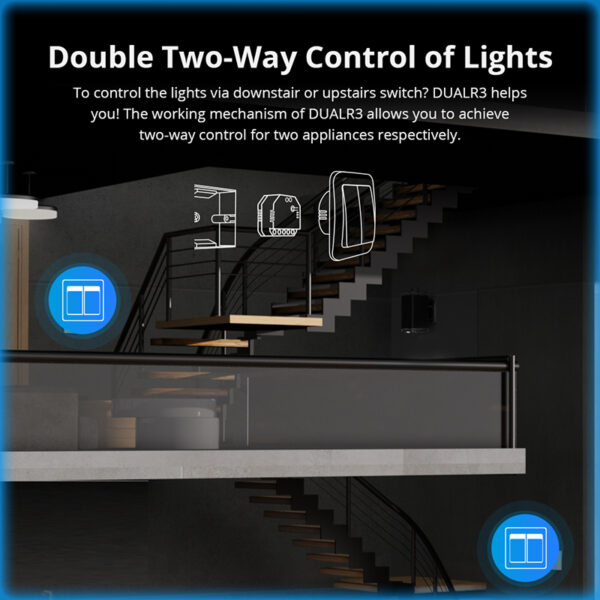 SONOFF DUAL R3 2 Gang Dual Relay Module DIY MINI Smart Switch Power Metering Smart Home Control Via eWeLink Alexa Google Home - Image 2