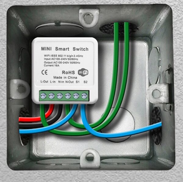 Tuya Wifi Mini Smart Switch 2 Way Wireless 16A Switches Power Monitor Smart Home Control Via Smart Life Alexa Alice Google Home - Image 2