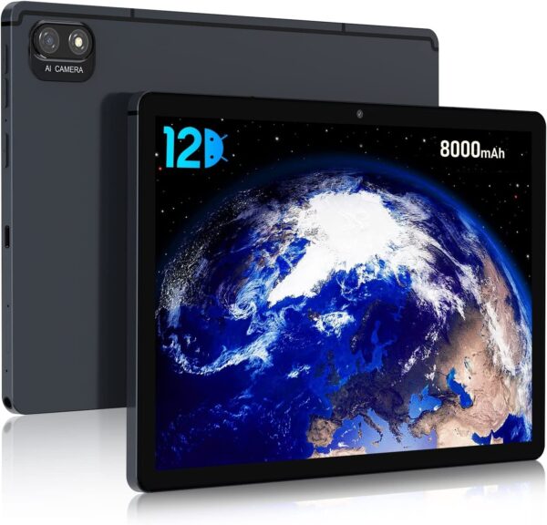 Lonwalk 10.1 Inch Android 12.0 4G LTE Phone Call Tablet PC 8GB RAM 256GB ROM 13MP Rear Camera 8000mAh Battery Dual back camera