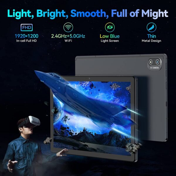 Lonwalk 10.1 Inch Android 12.0 4G LTE Phone Call Tablet PC 8GB RAM 256GB ROM 13MP Rear Camera 8000mAh Battery Dual back camera - Image 4