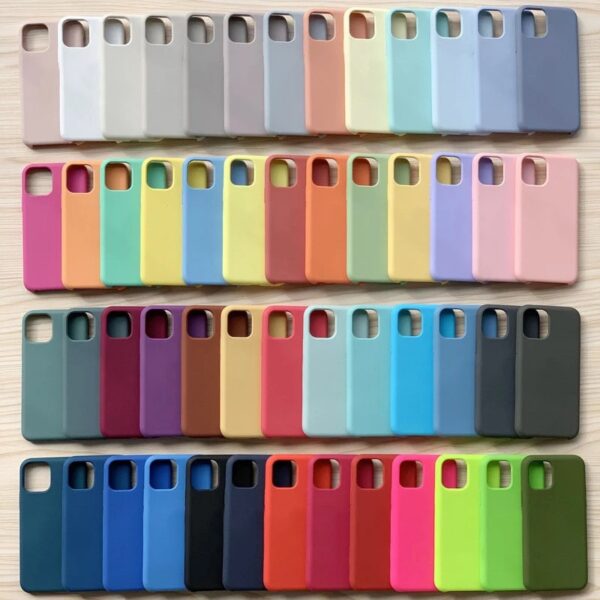 Original Official Logo Silicone Case For iPhone 13 12 14 11 Pro Max Cases For Apple iPhone 13 12 11 14 Pro Case Full Cover Case - Image 2