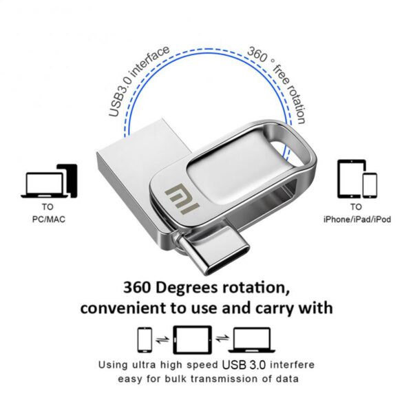 Xiaomi 2tb Usb Flash Drive 3.0 1TB Metal High Speed Pendrive 1TB 512GB 256gb Portable Memoria Usb Flash Disk For Laptop Desktop - Image 4