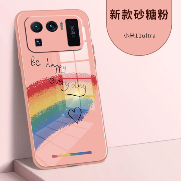 New For Xiaomi Mi 11 Mi11 Ultra Liquid Soft Silicone + Smooth Glass Mobile Bags Phone Case Protective Cover Metal Lens Protect - Image 6