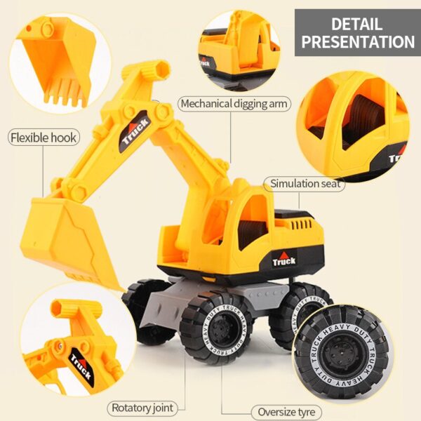 Excavator Dump Truck Model Toy Engineering Vehicle Set .Construction Fleet Toddler Early Education Construction Vehicles Toys - Image 5
