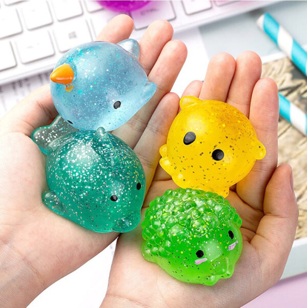 Big Size Kawaii Animal Sensory Antistress Squeeze Toys Soft Spongy Squishy Mochi Fidget Toys Sticky Antistress Ball For Kids