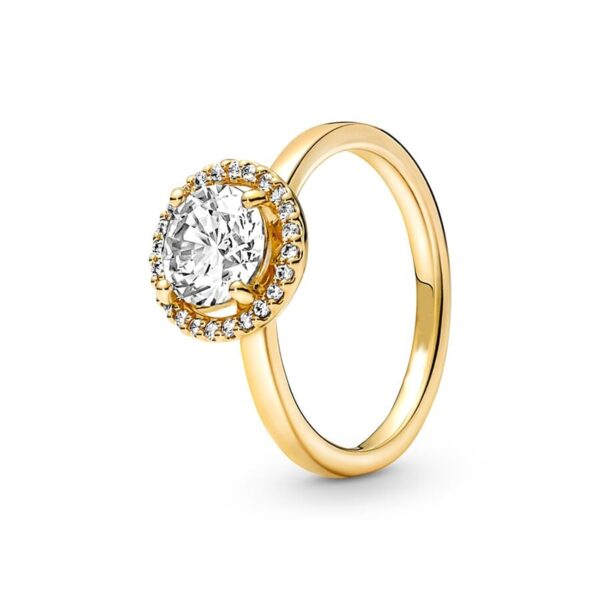 2022 New Gold Plated 925 Silver Ring Zircon Sparkling Princess Wishbone Heart Ring Women Original Ring Fine Jewelry - Image 4