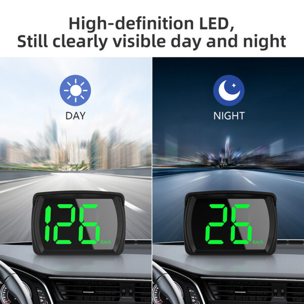 Universal HUD Smart Car Head Up Display GPS HUD Digital Speedometer Car Electronic Accessories KMH HD Display Big Font MPH KMH - Image 2