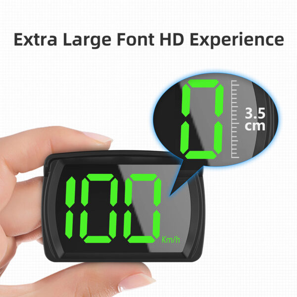 Universal HUD Smart Car Head Up Display GPS HUD Digital Speedometer Car Electronic Accessories KMH HD Display Big Font MPH KMH - Image 5
