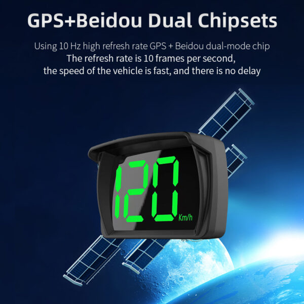 Universal HUD Smart Car Head Up Display GPS HUD Digital Speedometer Car Electronic Accessories KMH HD Display Big Font MPH KMH - Image 4