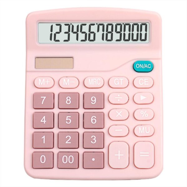 12 Digits Electronic Calculator Solar Calculator Dual Power Supply Calculator for Home Office School Financial Accounting Tools - Image 3