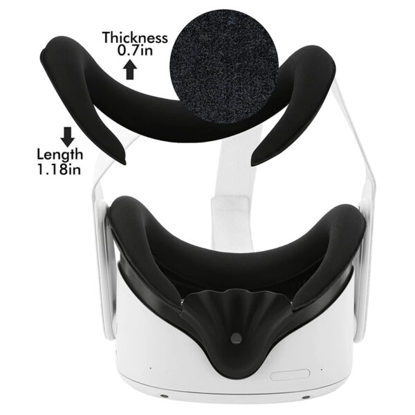 For Oculus Quest 2 Foam Replacement Widen 3D Facial Interface Bracket Accessories For Quest 2 Breathable Sweat Guard Face Pad - Image 4