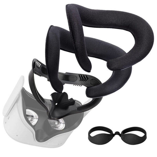 For Oculus Quest 2 Foam Replacement Widen 3D Facial Interface Bracket Accessories For Quest 2 Breathable Sweat Guard Face Pad - Image 2